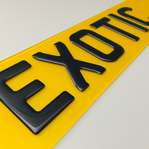 3d Gel Plates Custom Number Plates Uk Exotic Plates