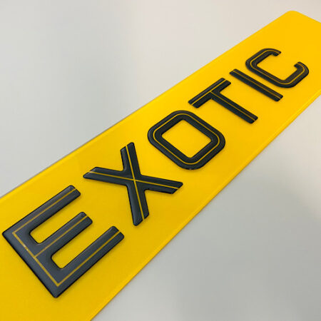 Hi Line Gel Number Plates
